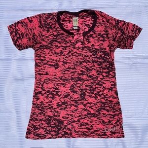 Vintage billabong burnout mottled pink shirt